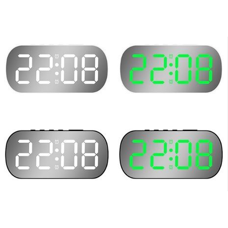 עם תצוגת מראה מעוקלת שעון מעורר דיגיטלי חשמלי USB DS-6637